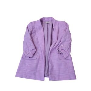 LOFT Outlet Lavender Purple Blazer Jacket Roll Tab Sleeve Women's Size S